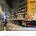 FW-M: Sattelauflieger in Brand (Riem)