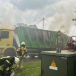 FF Goch: Feuer in Sperrmüll-Wagen