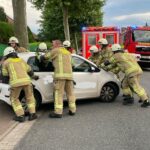 FW Lehrte: Eine leichtverletzte Person bei Verkehrsunfall in Ahlten