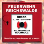 FW-KLE: Traditionelles Reichswalder Biwak am Waldparkplatz Buchholz