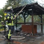 FW Celle: Brennt Grillhütte