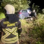FW Hünxe: Verkehrsunfall endet glimpflich – Betriebsmittel laufen aus