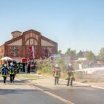 FW Dinslaken: Feuerwehrübungen rund um die Zechenwerkstatt in Lohberg