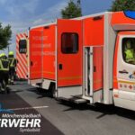 FW-MG: Rettungshubschrauber nach Arbeitsunfall im Einsatz