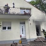 FW LK Neunkirchen: Feuerwehr rettet Frau aus brennendem Haus