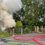 FW Konstanz: Brand einer Gartenhütte