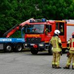 FW Alpen: Freiwillige Feuerwehr Alpen trainiert Technische Hilfeleistung beim Landtechnikhersteller LEMKEN