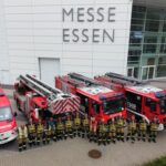 FW-E: Sicherheit durch Schulung – Übung der Feuerwehr Essen auf dem Gelände der Messe Essen