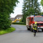 FW Flotwedel: Feuerwehren rücken erneut zu beschädigter Gasleitung nach Baggerarbeiten aus