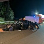 FW-ROW: Transporter liegt nach Unfall quer auf der A1