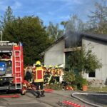 FW Reichenau: Lagerhalle mit Dekoartikeln in Brand geraten Feuerwehren Reichenau und Konstanz gemeinsam im Löscheinsatz 07.09.2024, Reichenau-Waldsiedlung