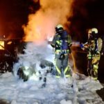 FW Hünxe: Pkw in Vollbrand