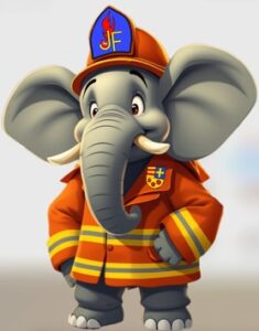 FW-OLL: Flo der Elefant – Das neue Maskottchen der Kreisjugendfeuerwehr