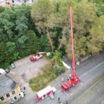 FW-BO: Abgebrochener Baum verursacht längeren Feuerwehreinsatz