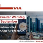 FW-F: Bundesweiter Warntag am 12. September – auch in Frankfurt