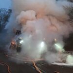 FW-M: Müllpresse in Brand (Moosach)