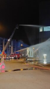 FW Datteln: Brandmeledeanlage detektiert Trafobrand im Kraftwerk