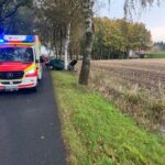 FFW Fredenbeck: PKW fährt gegen Baum / Fahrer verletzt