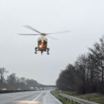 FW-WRN: Verkehrsunfall auf der Bundesautobahn 1 in Fahrtrichtung Bremen