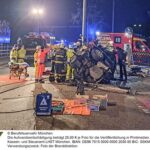 FW-M: Fahrer nach Unfall im Pkw eingeklemmt (Feldmoching)