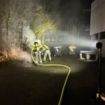 FW-WRN: Mülleimerbrand am Anne-Frank-Gymnasium