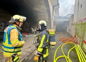 FW-BO: Garagenbrand in der Innenstadt