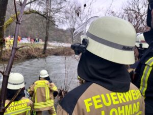 FW-Lohmar: Wasserrettung an der Sülz am 11.01.2025