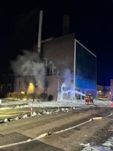 FW Düren: Brand im Kesselhaus