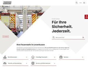 FW-LEV: Feuerwehr Leverkusen präsentiert sich mit neuer Website