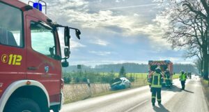 FFW Schwalmtal: Verkehrsunfall auf der L3 – Eine verletzte Person