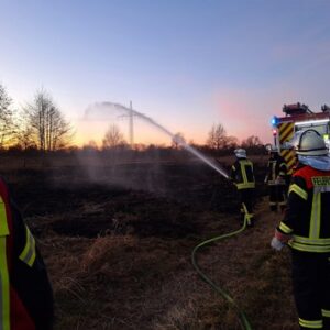 FW-ROW: 3000m² Vegetationsfläche geraten in Brand